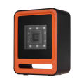 Hands-free USB Wired 1D 2D QR ba-rcoder Scanner Desktop Omnidirectional ba-r Code Reader Platform with Top Trigger Button Support Continue Scan/Auto Sense Mode for Supermarket Retail Store Mo-bile Payment Computer Screen. 