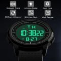 GOLDENHOUR Fashion Outdoor Sport Watch Men Multifunction Watches Alarm Clock Chrono 5Bar Waterproof Digital Watch reloj hombre.