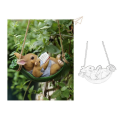Swing Rabbit Garden Ornament Courtyard Outdoor Indoor Tree Hanging Resin Swing Decoration Pendant Balcony Animal Crafts Durable. 