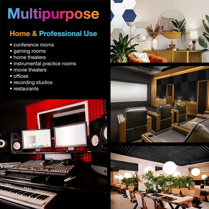 Wall%20Soundproofing%20Material%206/12/24%20Pcs%20Acoustic%20Foam%20Sound%20Insulation%20Panels%20Mushroom%20Studio%20Soundproofing%20Wedge%20Tiles%20For%20Home%20-%20Image%207