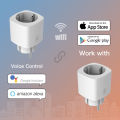 Smart Steckdose Wifi 16A Smart Plug Kompatibel mit Alexa und Google Assistant App für Android und iOS.