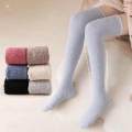 Women Knee High Socks over Knee Thigh High Socks for Home Living Room Black.