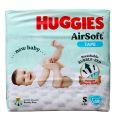 Huggies AirSoft Tape Super Jumbo Pack Small (S) Size (4-8) kg 58 pcs.