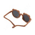 Baby Bear Folding Children Sunglasses Girl's Simple Matte Glasses Frame Boy Kids Cute Sun Protection Eyeglasses Foldable Eyewear. 