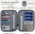 Family Passport Holder Waterproof Travel Wallet Document Organiser for Women and Men Waterproof Travel Accessories Case for ID Card Credit Cards Flight Tickets Money Coins.