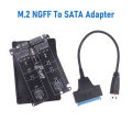 2 Mouthfuls NGFF SSD M.2 To 2.5 SATA Serial Port Adapter Card Converter Double Tray USB3.0 Cable For Laptop Speed Limit 6Gbps Gonghpng. 