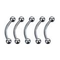 60Pcs Kit 16/14G Jewelry Tongue Tragus Ear Eyebrow Lip Nose - 8mm.