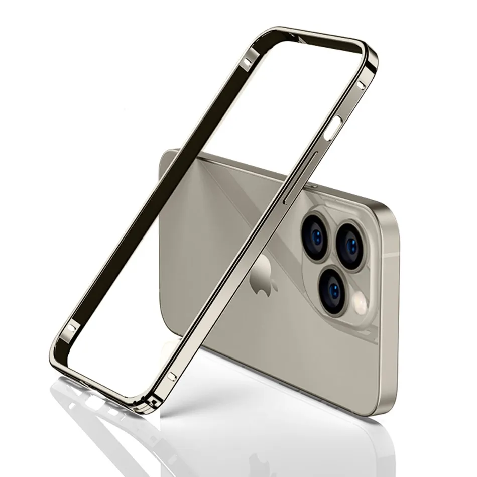 Luxury Light Aluminum Metal Frame For iPhone 12 13 14 Plus 15 Pro