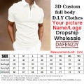 Fashion Personality Custom Your Exclusive 3d All Over Printed Polo T Shirt Casual Short Sleeve Round Neck T-Shirt High Quality. 