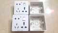 6 PIN UNIVERSAL MULTI SOCKET WITH PVC 1 GANG BOX-EASY TO USE AND MAINTAIN. 