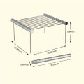 Folding Campfire Grill Non-stick Detachable 304 Stainless Steel Grate Portable Camping Grill with Legs BBQ Tools with Storage Bag for Meats Fish Vegetables Steak.