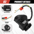 22mm Motorcycle Switches ON/OFF Button Handlebar Ontrol Horn Turn Signal Start Switch for LC135.