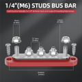 NCANRUI T5M6 150A Automobile Bus Bar Bus Bar Bus Copper Bar Automotive Wiring Bar Diversion Bar Suitable for Cars and Ships. 