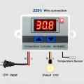 XH-W3001 10A Digital Temperature Controller Quality Thermal Regulator Thermocouple Thermostat with LCD Display 12V 24V 220V -Silver. 
