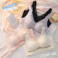 Summer Ultra-Thin Mesh Cup Underwear Women's Big Chest Small without Wire Accessory Breast Push up Push up Adjustable Breathable Bra. 