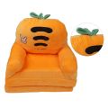 Foldable Kids Sofa Easy To Clean Flip Open Breathable Backrest Design Toddler Couch Bed Cute Multipurpose Soft for Living Room. 