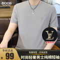 NYKBOOS·Heavy Xinjiang Cotton Men's Affordable Luxury Fashion Casual All-Match Summer Embroidered. 