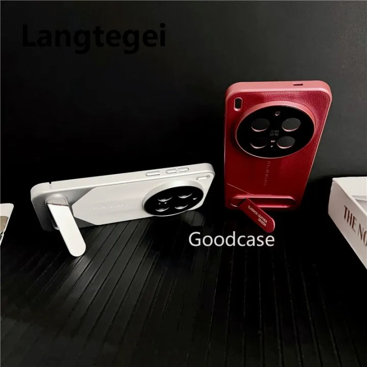 Langtegei%20Casing%20For%20Vivo%20X300%20Pro%20X300Pro%20VivoX300%20Vivo%20X200%20Pro%20Ultra%205G%20Splicing%20color%20Plain%20Leather%20Phone%20Case%20Shell%20bracket%20Back%20Shockproof%20Casing%20Cover%20-%20Image%204