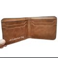 Dark Brown Color Artificial Leather Wallet For Men Artificial Leather Money Bag For Men Length: 11cm Width: 9cm. 