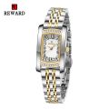 REWARD Simple Watches for Women SEIKO PC21 Fashion Dress Wristwatches for Female Stainless Steel Business Wrist Watches.