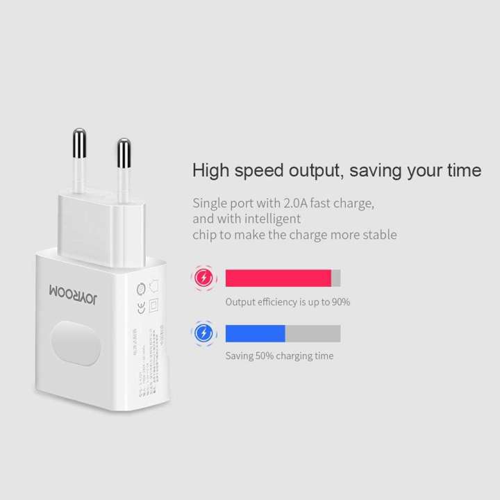 JOYROOM%20L-L221%205V%202A%20Portable%20Dual%20USB%20Ports%20Smart%20Charge%20Travel%20Charger%20with%201m%20Micro%20USB%20Charging%20Cable%20White%20Color%20-%20Image%204