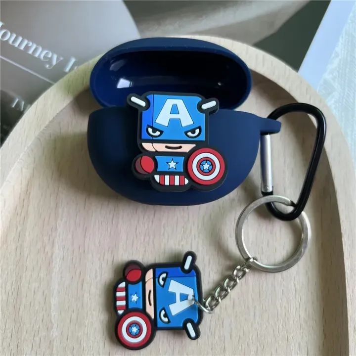 Diy%20Cartoon%20Silicone%20Earphone%20Case%20for%20Realme%20Buds%20T100%20/%20T300%20Headphone%20Dustproof%20Protector%20Sleeve%20Charging%20Box%20with%20Keychain%20-%20Image%203