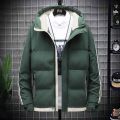 Men's Winter Jacket Hooded Thicken Warm Men Parka Coat Zipper Casual Outerwear Windproof Jackets Mens Windbreaker 4XL. 