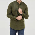 Trendy Men's Olive Color Formal Katua | Fatua.
