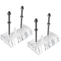 Skateboard Hanger 2PCS Wall Mount Deck Rack for Skateboards Deck Display and Storage.