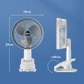 Portable Fan USB Rechargeable 3-Gears Wireless Electric Fan Handheld Clipped Circulator Fan Low Noise Rechargeable Fan. 