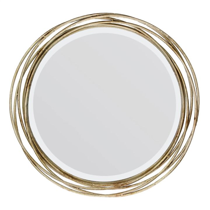Better Homes Gardens Round Metal Decorative Wall Mirror, 17.13 X 17.13 X 3.15 Inches Home Decoration Living Room