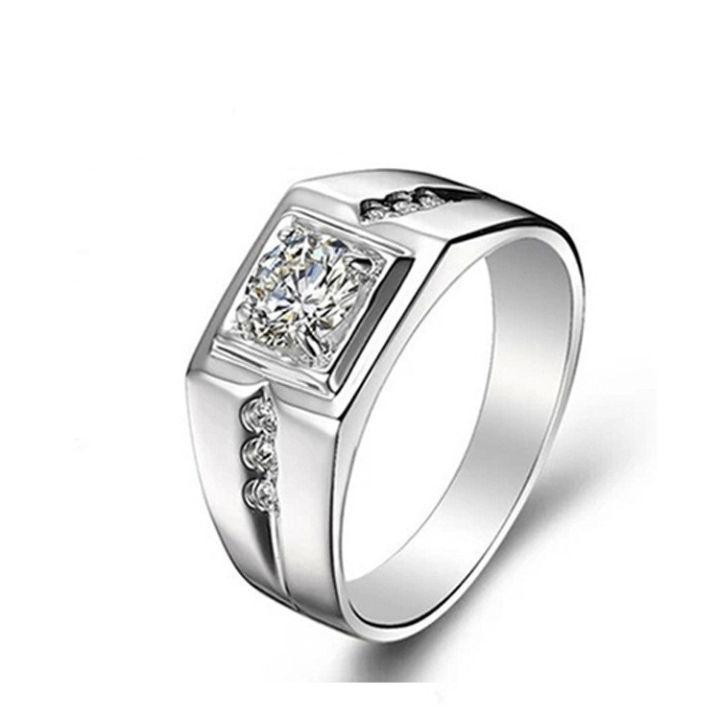 Gentleman%20Temperament%20Plated%2024K%20Gold/Silver%20Ring%20For%20Men%20Wedding%20Rings%20Gold%20-%20Image%204