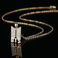 BTS Premium Necklace Golden Chain Jewelry Accessory. 