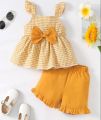 Baby Girl Floral Sleeveless Tops Short Sets Baby Girls' Clothings 0-5 years.