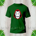 Money Heist Graphic Design T-Shirt Made With Premium Cotton Unisex Round Neck Short Sleeve.