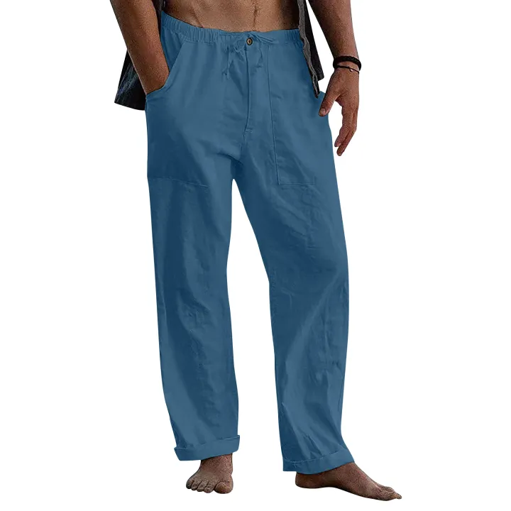 Men's%20Cotton%20Linen%20Fabric%20Pants%20-%20Image%202