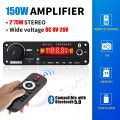80W Amplifier DIY MP3 Decoder Board 12V 160W Bluetooth Music Player Car FM Radio Module Microphone TF USB Handsfree Call Record. 