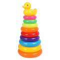 Stacking Toys Children Nesting Toys Rainbow Ring Tower Toy Early Learning Stacking Toys Building Stacking Blocks Set Stacking Game Rings. 