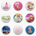 Strawberry Shortcake Vintage Brite Soft Button Pin Customizable Fashion Hat Brooch Badge Cartoon Women Gift Lapel Pin Metal. 