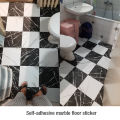 Simulated Thick Marble Tile Floor Sticker PVC Waterproof Self-adhesive Living room Toilet Kitchen Home Floor Decor Wall sticker. 