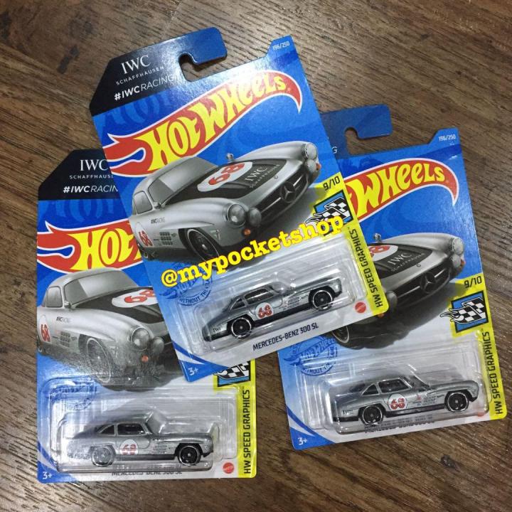 Hot%20Wheels%20(Mainline)%20Mercedes-Benz%20300%20SL%20Silver,%20Scale%20-%201:64%20-%20Image%202