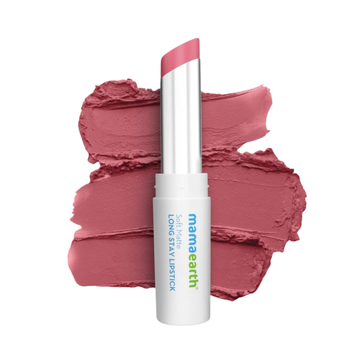 Mamaearth Soft Matte Long Stay Lipsticks - 04 Berry Nude - 3.5g