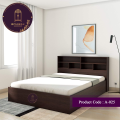 Andormahal Single Bed With Unique Headstand - Bed(4 feet by 7 feet)  Made of Melamine Laminated Board. 