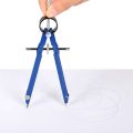 3X Professional Compass, Compass Geometry Set with Lock, Math and Precision Compass, Metal and Durable Tool (Blue). 