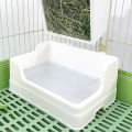 Large Rabbit Litter Box For Cage Split Potty Trainer Corner Anti-overturn Toilet Box Pet Supplies For Small Animals. 