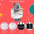 Cotton Hand and Shoulder Tote Bag For Women's With Zipper. 