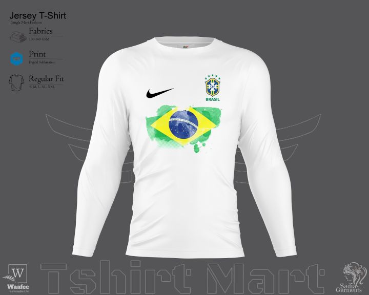 Brazilian%20Fanz%20Full%20Sleeve%20Comfortable%20Tshirt%20With%20Brazil%20Football%20Logo%20&%20Flag%20-%20Image%202
