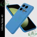 Premium Liquid Silicone Phone case for Infinix Note 40 Liquid Silicon Mobile Back Case Soft Silicone Phone Cover.