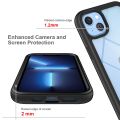 For iPhone 14 Plus Starry Sky Solid Color PC + TPU Phone Case. 