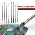 8in 1 IC Chip Repair Thin Tools Set CPU Metal Remover Burin to Remove for Mobile Phone Computer CPU NAND IC Chip Repair. 